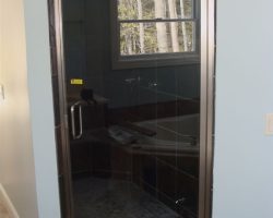 Prestige semi-frameless steamer pivot shower door. Brushed nickel hardware, with 1/4″ clear glass. All Prestige models have Glass Guard coating for easy cleaning. Prestige semi-frameless steamer pivot shower door. Brushed nickel hardware, with 1/4″ clear glass. All Prestige models have Glass Guard coating for easy cleaning.