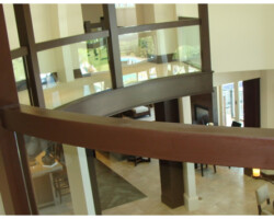 Railings with glass Railings with glass