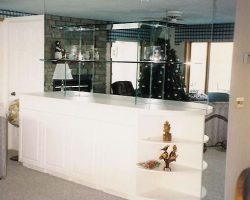 Our glass shelves can be custom made any thickness and style of edge work you desire. Our team can help you design the perfect system for any application
